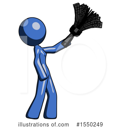 Royalty-Free (RF) Blue Design Mascot Clipart Illustration by Leo Blanchette - Stock Sample #1550249