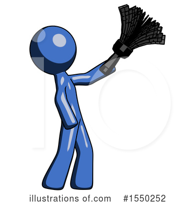 Royalty-Free (RF) Blue Design Mascot Clipart Illustration by Leo Blanchette - Stock Sample #1550252