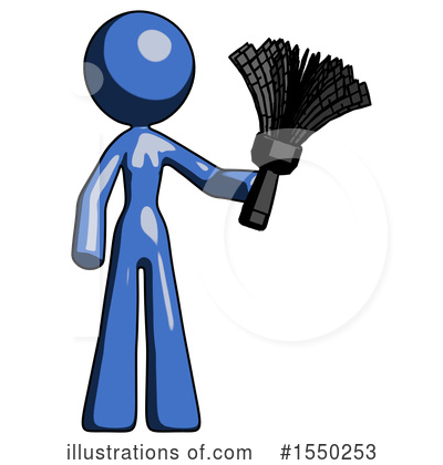 Royalty-Free (RF) Blue Design Mascot Clipart Illustration by Leo Blanchette - Stock Sample #1550253
