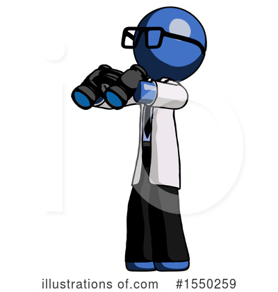 Royalty-Free (RF) Blue Design Mascot Clipart Illustration by Leo Blanchette - Stock Sample #1550259