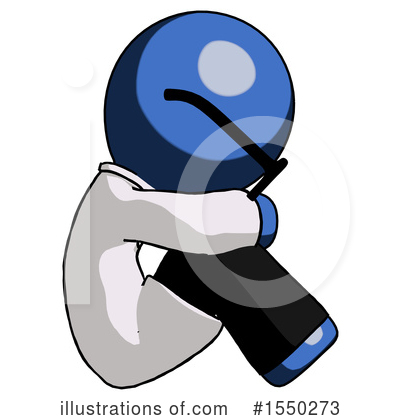 Royalty-Free (RF) Blue Design Mascot Clipart Illustration by Leo Blanchette - Stock Sample #1550273