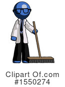 Blue Design Mascot Clipart #1550274 by Leo Blanchette