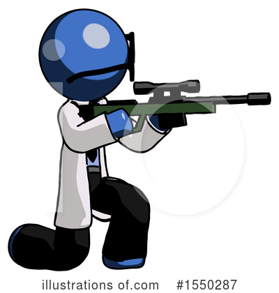 Royalty-Free (RF) Blue Design Mascot Clipart Illustration by Leo Blanchette - Stock Sample #1550287