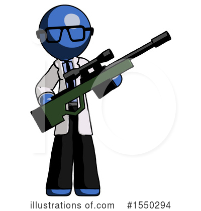 Royalty-Free (RF) Blue Design Mascot Clipart Illustration by Leo Blanchette - Stock Sample #1550294