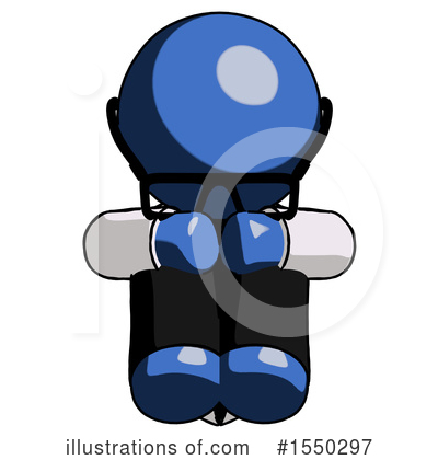 Royalty-Free (RF) Blue Design Mascot Clipart Illustration by Leo Blanchette - Stock Sample #1550297