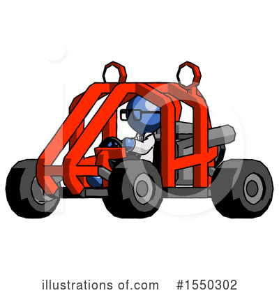Royalty-Free (RF) Blue Design Mascot Clipart Illustration by Leo Blanchette - Stock Sample #1550302