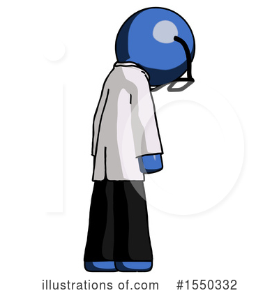 Royalty-Free (RF) Blue Design Mascot Clipart Illustration by Leo Blanchette - Stock Sample #1550332