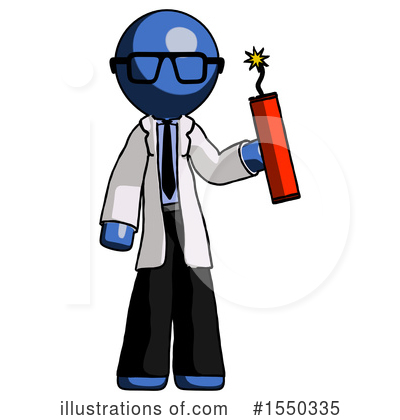 Royalty-Free (RF) Blue Design Mascot Clipart Illustration by Leo Blanchette - Stock Sample #1550335