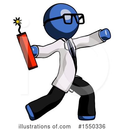 Royalty-Free (RF) Blue Design Mascot Clipart Illustration by Leo Blanchette - Stock Sample #1550336