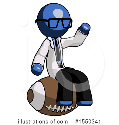 Royalty-Free (RF) Blue Design Mascot Clipart Illustration by Leo Blanchette - Stock Sample #1550341