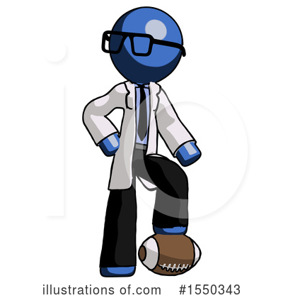 Royalty-Free (RF) Blue Design Mascot Clipart Illustration by Leo Blanchette - Stock Sample #1550343