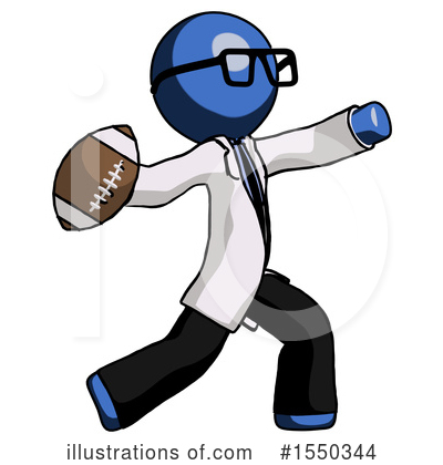 Royalty-Free (RF) Blue Design Mascot Clipart Illustration by Leo Blanchette - Stock Sample #1550344