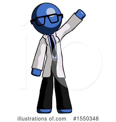 Royalty-Free (RF) Blue Design Mascot Clipart Illustration by Leo Blanchette - Stock Sample #1550348