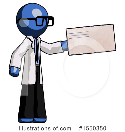 Royalty-Free (RF) Blue Design Mascot Clipart Illustration by Leo Blanchette - Stock Sample #1550350