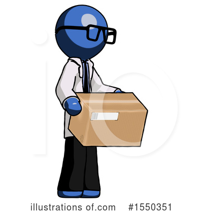Royalty-Free (RF) Blue Design Mascot Clipart Illustration by Leo Blanchette - Stock Sample #1550351