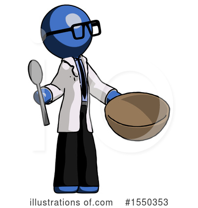 Royalty-Free (RF) Blue Design Mascot Clipart Illustration by Leo Blanchette - Stock Sample #1550353