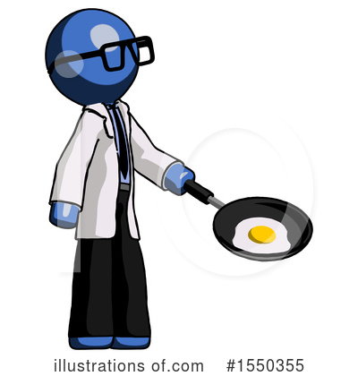 Royalty-Free (RF) Blue Design Mascot Clipart Illustration by Leo Blanchette - Stock Sample #1550355