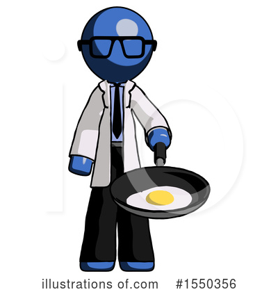Royalty-Free (RF) Blue Design Mascot Clipart Illustration by Leo Blanchette - Stock Sample #1550356
