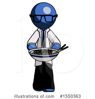 Royalty-Free (RF) Blue Design Mascot Clipart Illustration by Leo Blanchette - Stock Sample #1550363