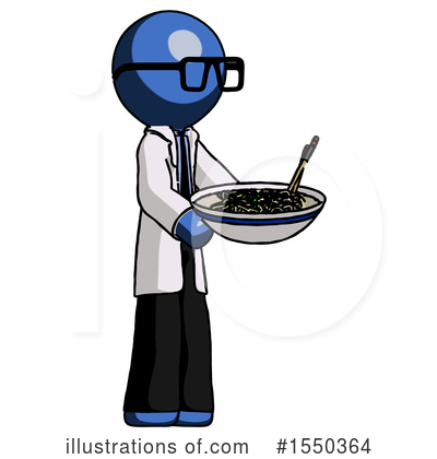 Royalty-Free (RF) Blue Design Mascot Clipart Illustration by Leo Blanchette - Stock Sample #1550364