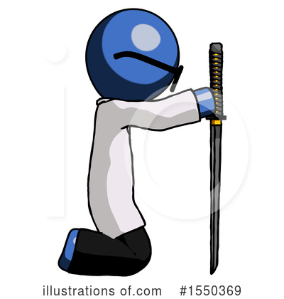 Royalty-Free (RF) Blue Design Mascot Clipart Illustration by Leo Blanchette - Stock Sample #1550369