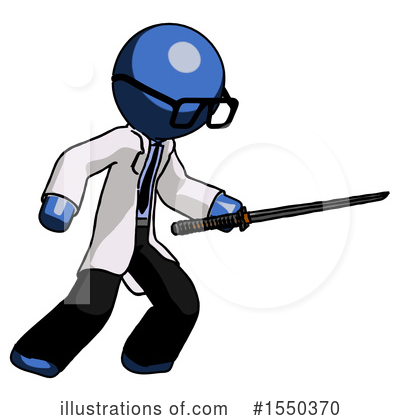 Royalty-Free (RF) Blue Design Mascot Clipart Illustration by Leo Blanchette - Stock Sample #1550370