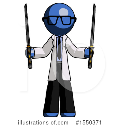 Royalty-Free (RF) Blue Design Mascot Clipart Illustration by Leo Blanchette - Stock Sample #1550371