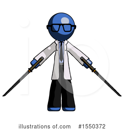 Royalty-Free (RF) Blue Design Mascot Clipart Illustration by Leo Blanchette - Stock Sample #1550372