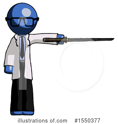 Royalty-Free (RF) Blue Design Mascot Clipart Illustration by Leo Blanchette - Stock Sample #1550377