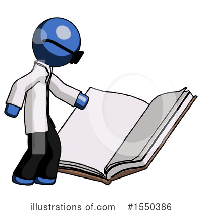 Royalty-Free (RF) Blue Design Mascot Clipart Illustration by Leo Blanchette - Stock Sample #1550386