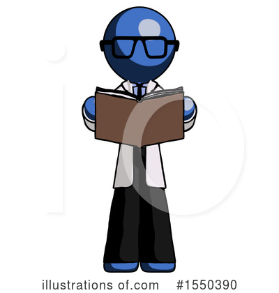 Royalty-Free (RF) Blue Design Mascot Clipart Illustration by Leo Blanchette - Stock Sample #1550390