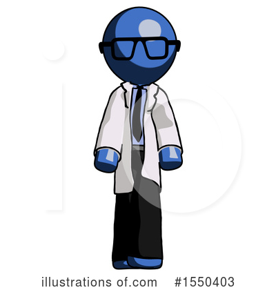 Royalty-Free (RF) Blue Design Mascot Clipart Illustration by Leo Blanchette - Stock Sample #1550403