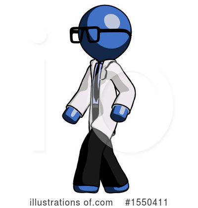 Royalty-Free (RF) Blue Design Mascot Clipart Illustration by Leo Blanchette - Stock Sample #1550411