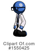 Blue Design Mascot Clipart #1550425 by Leo Blanchette
