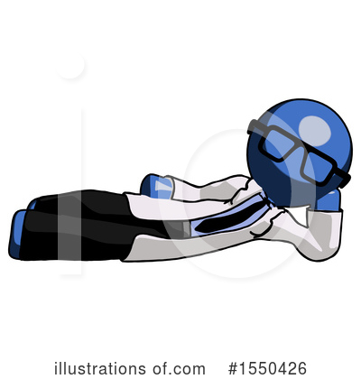 Royalty-Free (RF) Blue Design Mascot Clipart Illustration by Leo Blanchette - Stock Sample #1550426