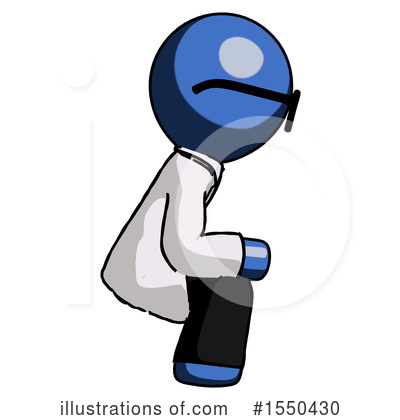 Royalty-Free (RF) Blue Design Mascot Clipart Illustration by Leo Blanchette - Stock Sample #1550430