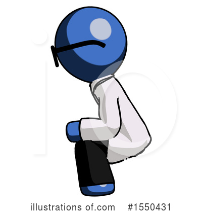 Royalty-Free (RF) Blue Design Mascot Clipart Illustration by Leo Blanchette - Stock Sample #1550431