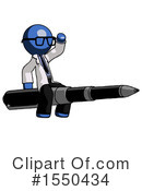 Blue Design Mascot Clipart #1550434 by Leo Blanchette