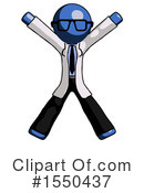Blue Design Mascot Clipart #1550437 by Leo Blanchette