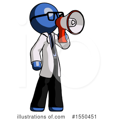 Royalty-Free (RF) Blue Design Mascot Clipart Illustration by Leo Blanchette - Stock Sample #1550451