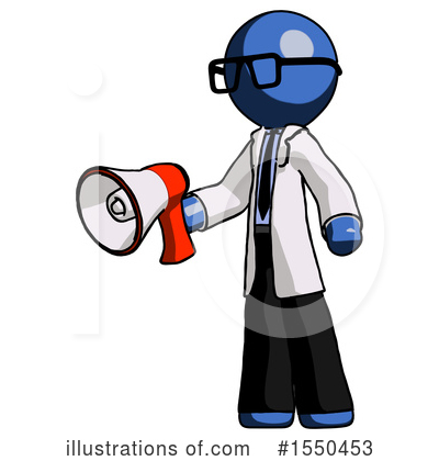 Royalty-Free (RF) Blue Design Mascot Clipart Illustration by Leo Blanchette - Stock Sample #1550453