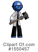 Blue Design Mascot Clipart #1550457 by Leo Blanchette