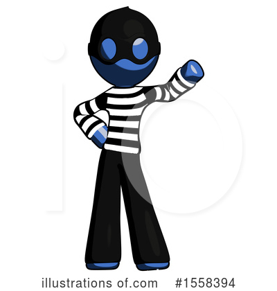 Royalty-Free (RF) Blue Design Mascot Clipart Illustration by Leo Blanchette - Stock Sample #1558394