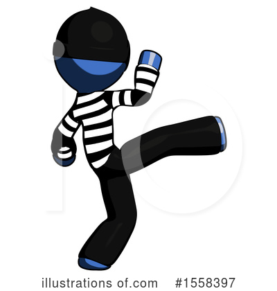 Royalty-Free (RF) Blue Design Mascot Clipart Illustration by Leo Blanchette - Stock Sample #1558397