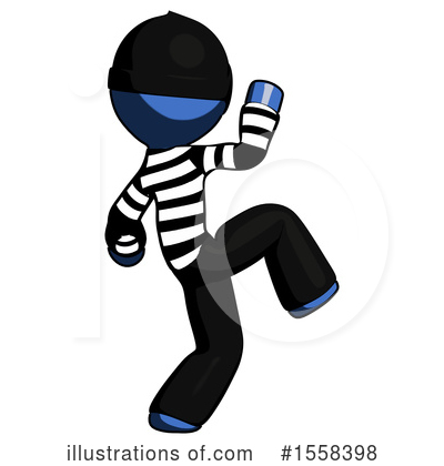 Royalty-Free (RF) Blue Design Mascot Clipart Illustration by Leo Blanchette - Stock Sample #1558398