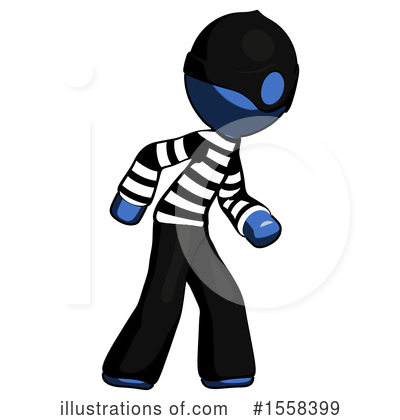 Royalty-Free (RF) Blue Design Mascot Clipart Illustration by Leo Blanchette - Stock Sample #1558399