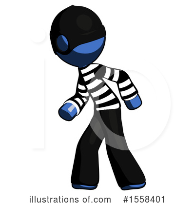 Royalty-Free (RF) Blue Design Mascot Clipart Illustration by Leo Blanchette - Stock Sample #1558401