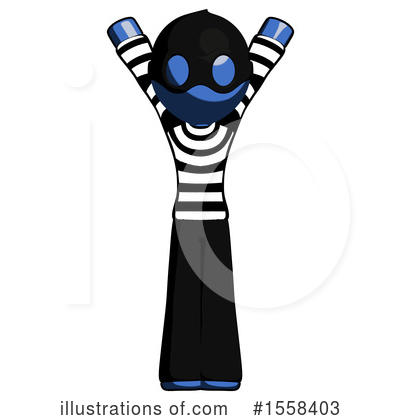 Royalty-Free (RF) Blue Design Mascot Clipart Illustration by Leo Blanchette - Stock Sample #1558403