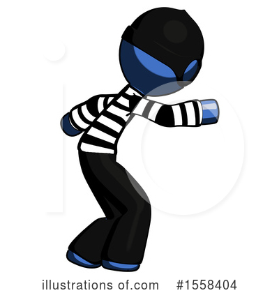 Royalty-Free (RF) Blue Design Mascot Clipart Illustration by Leo Blanchette - Stock Sample #1558404