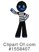 Blue Design Mascot Clipart #1558407 by Leo Blanchette